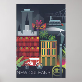 New Orleans Druck Poster