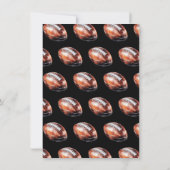 New Orleans Football Party Game Day Mardi Gras Einladung (Rückseite)