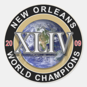 New Orleans Football World Champions 2009 Stickers