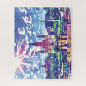 New Orleans Französisch Viertel farbenfrohe Wasser Puzzle (Vertikal)