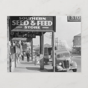 New Orleans French Market: 1935 Postkarte