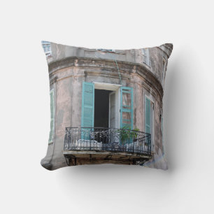 New Orleans French Quarter Balcony Foto Pillow Kissen