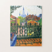 New Orleans French Quarter Balcony Puzzle (Vertikal)