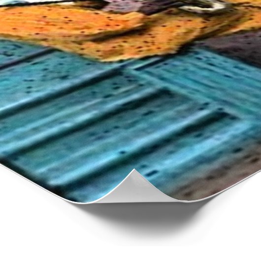 New Orleans French Quarter Blues Poster Print (Ecke)