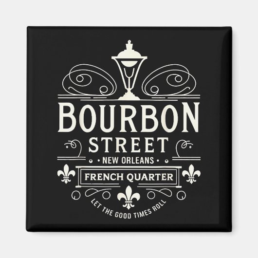 New Orleans French Quarter Bourbon Street Louisian Magnet (Vorne)