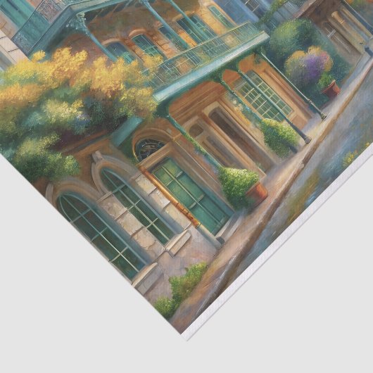 New Orleans French Quarter Decoupage Seidenpapier (Ausschnitt)