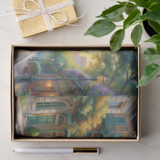 New Orleans French Quarter Decoupage Seidenpapier (Geschenk)