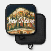 New Orleans French Quarter Foto Topflappen (Vorderseite/Rückseite)