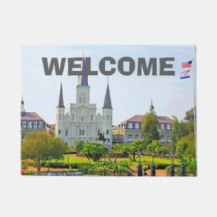 New Orleans French Quarter Fußmatte