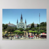 New Orleans French Quarter Jackson Square Print Poster (Vorne)