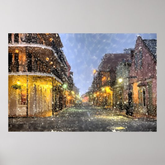 New Orleans French Quarter Jackson Square Print Poster (Vorne)