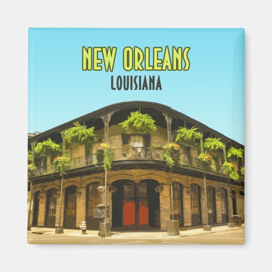 New Orleans French Quarter Louisiana Magnet (Vorne)
