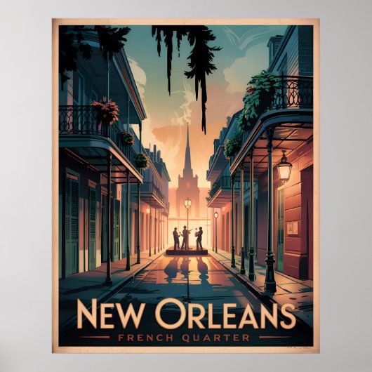 New Orleans French Quarter Poster (Vorne)
