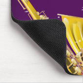 New Orleans French Quarter Saxophon Reiseplakat Mousepad (Ecke)