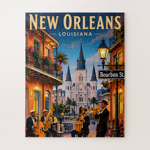 🎷 New Orleans French Quarter Straßenansichten Puzzle