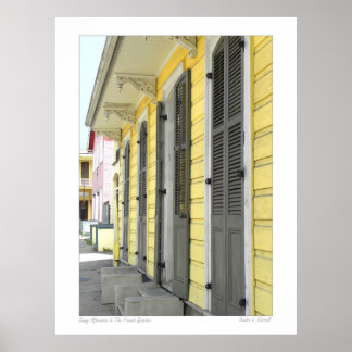 New Orleans French Quarter Street Scene Poster