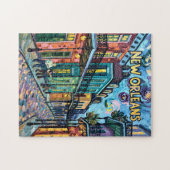 New Orleans French Quarter Van Gogh Style Travel Puzzle (Horizontal)