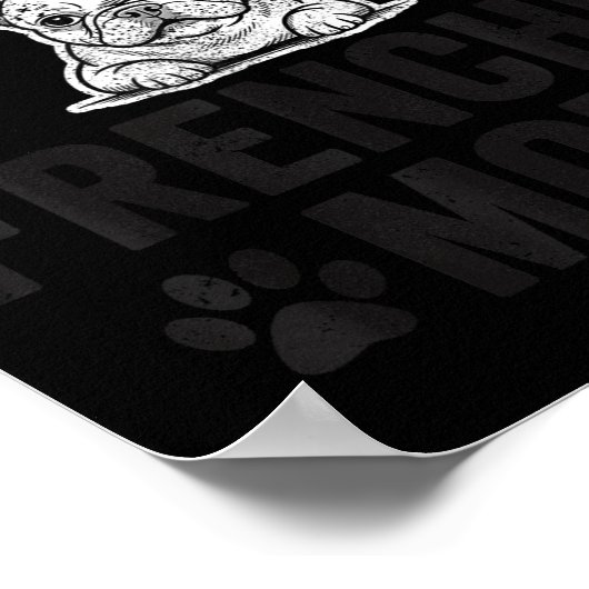 New Orleans Frenchie Mom Shirt French Bulldog Dog Poster (Ecke)