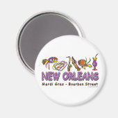 New Orleans-Fun- Magnet (Vorderseite/Rückseite)