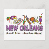 New Orleans-Fun- Postkarte (Vorderseite)