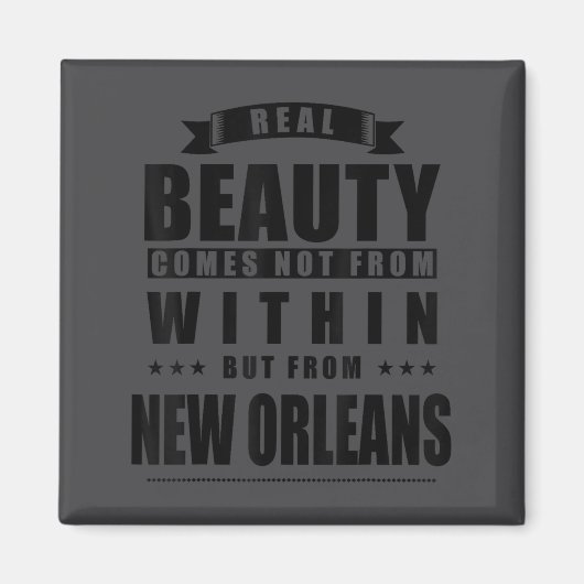 New Orleans - Funny D City Gift  Magnet (Vorne)