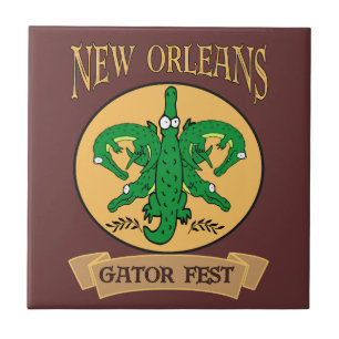 New Orleans Gator Fest Fliese