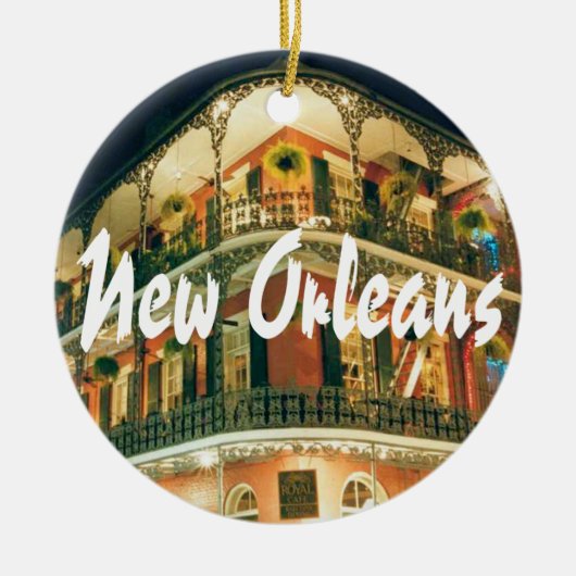 New Orleans Gedenkstätte Keepake Keramik Ornament (Vorne)