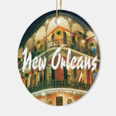 New Orleans Gedenkstätte Keepake Keramik Ornament (Links)