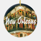 New Orleans Gedenkstätte Keepake Keramik Ornament (Hinten)