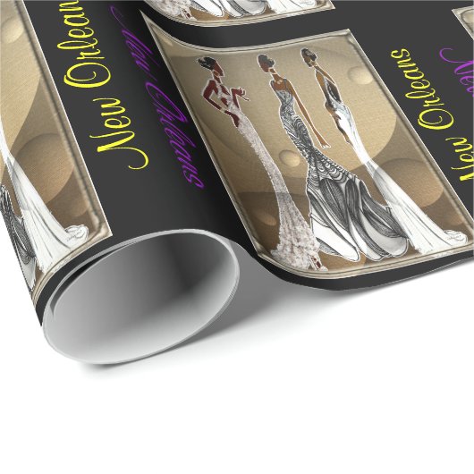 New Orleans Geschenkpapier (Rolleneckpunkt)