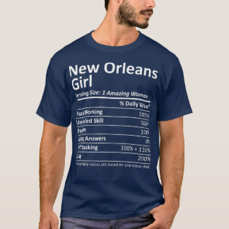 NEW ORLEANS GIRL LA LOUISIANA Funny City Zuhause R T-Shirt