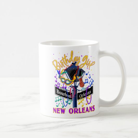New Orleans Girls' Birthday French Quarter Girls T Kaffeetasse (Rechts)