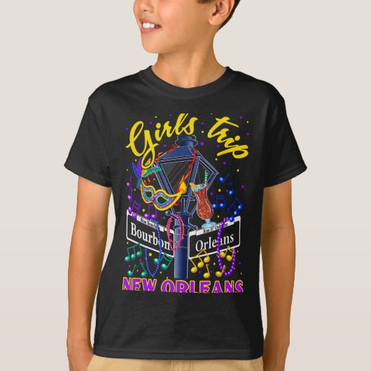 New Orleans Girls Trip Girlfriends Vacation T-Shirt (Vorderseite)