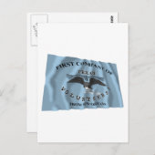 New Orleans Grays Flag Postkarte (Vorne/Hinten)