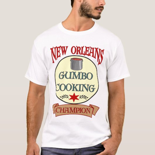 New Orleans Gumbo Kochkäppchen T-Shirt (Vorderseite)