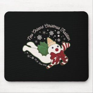 New Orleans Herr Bingle Weihnachten Tradition Snow Mousepad