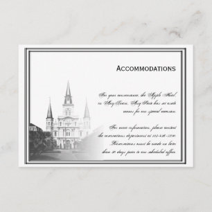 New Orleans Hochzeit in Urlaubsort Unterkünfte Begleitkarte
