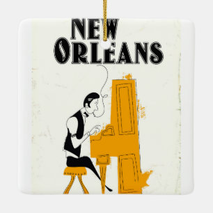 New Orleans Honky Tonk Keramikornament