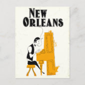 New Orleans Honky Tonk Postkarte (Vorderseite)