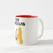 New Orleans Honky Tonk Zweifarbige Tasse (VorderseiteRechts)