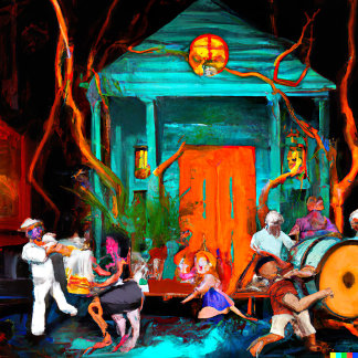 New Orleans Hurrikan-Party Kissen