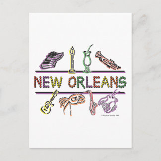 New Orleans-ICONS - Kopie Postkarte