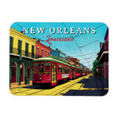 New Orleans Inspired Urban Art Magnet (Horizontal)