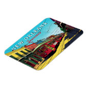 New Orleans Inspired Urban Art Magnet (Linke Seite)