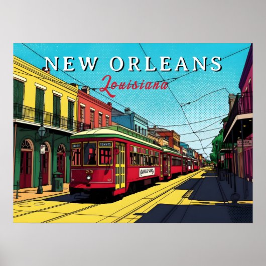 New Orleans Inspired Urban Art Poster (Vorne)