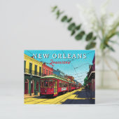 New Orleans Inspired Urban Art Postkarte (Stehend Vorderseite)