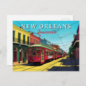 New Orleans Inspired Urban Art Postkarte (Vorne/Hinten)