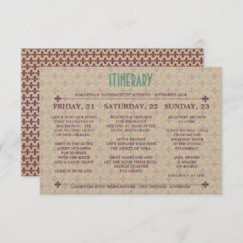 New Orleans Itinerary Einladung