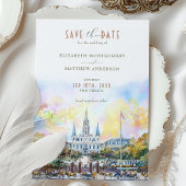 New Orleans Jackson Square Save the Date Einladung
