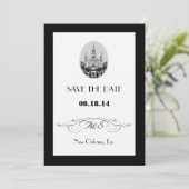 New Orleans Jackson Square Save-the-Date-Karten Save The Date (Stehend Vorderseite)
